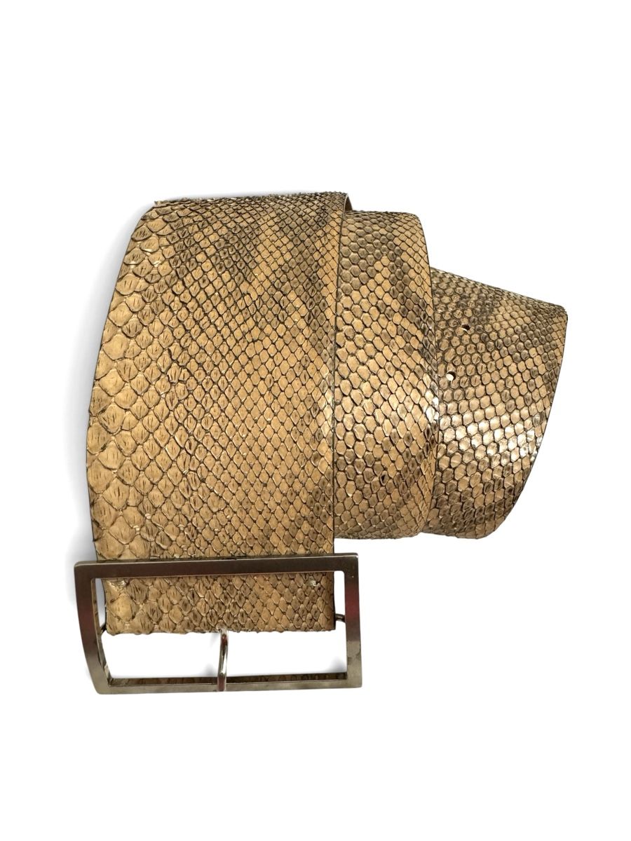 Gürtel: Reptile's House Gürtel Pythonleder beige  – Gebraucht aus Zürich von Finesse54