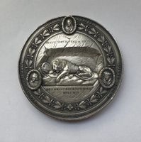 1892 Medaille Luzern Löwendenkmal Silver unz *RAR*