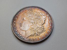 🇺🇸  USA Morgan Dollar 1880 AU Patina silver 26.7g .900