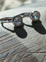 Ohrringe Silber mit Zirkon. ca 5mm