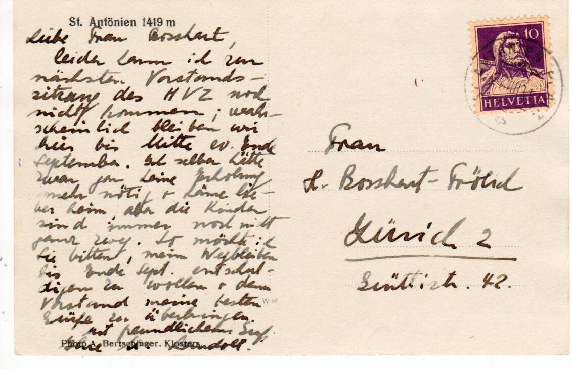 Cartoline postali: St. Antönien – Usato da Wolhusen venduto da Curver9 1