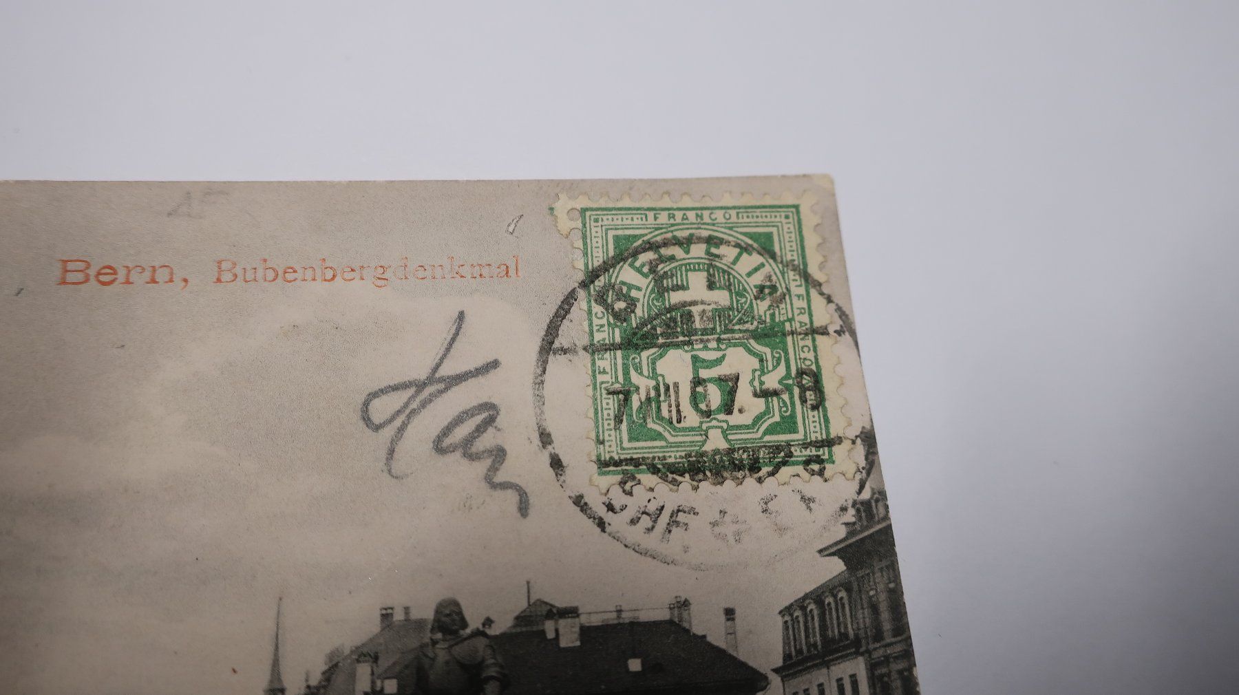 Cartoline postali: Bern Bubenbergdenkmal  1907 – Usato da Cormoret venduto da Pascalll2001 2