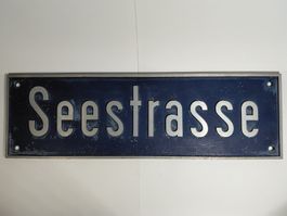 straßenschild Seestrasse metal 60 cm
