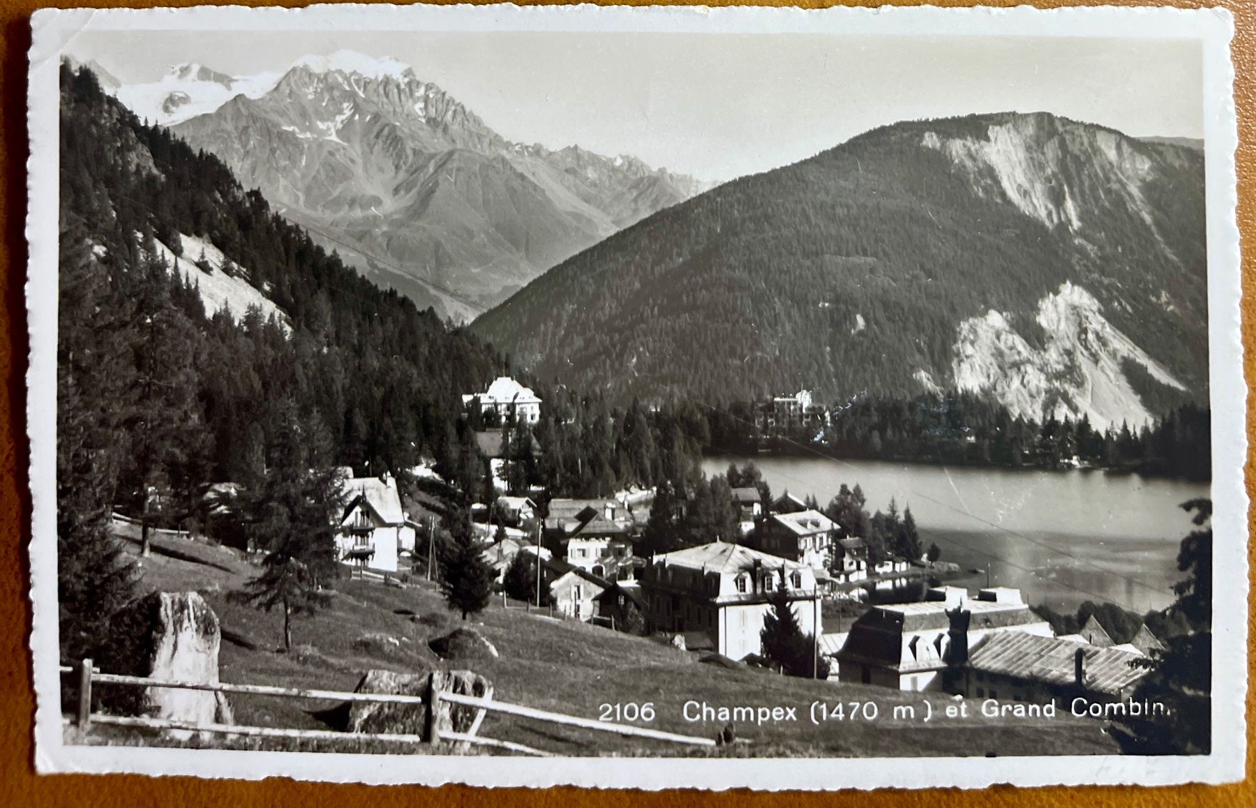 Cartoline postali: CHAMPEX - Le lac  1941 – Usato da Lutry venduto da Ediego