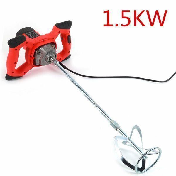 1500W Farb-Mörtelrührer 6-Gang - Professioneller Betonmischer Für Zement, Farbe, Mörtel