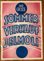 Vintage Jelmoli Zürich Ausverkauf Poster - 30er Jahre