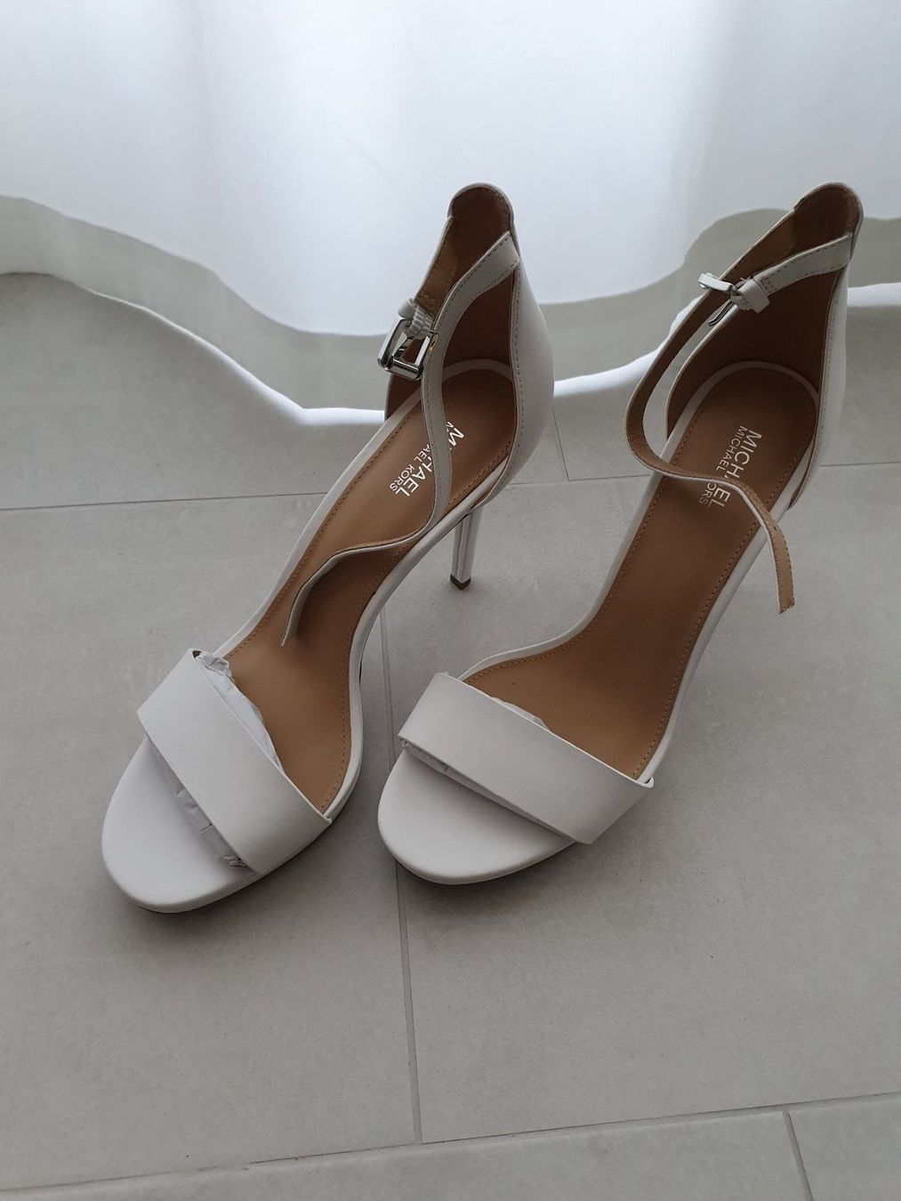 Michael Kors Scarpe da donna: Michael Kors White Leder Stöckelschuhe Grösse 40 – Nuovo e nell'imballaggio originale da Zürich venduto da Leica.C89 3