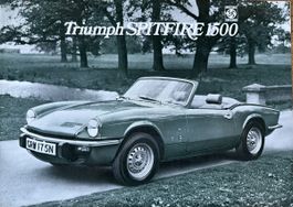 TRIUMPH SPITFIRE 1500 Prospekt 1974 1975 brochure english UK