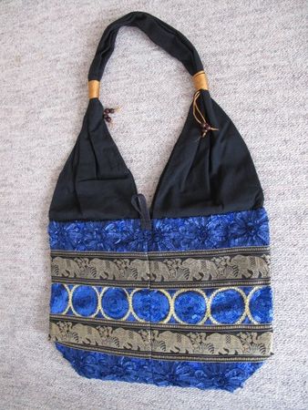 Bequeme - Sommer - Stofftasche mit Elefanten-Muster - Neu