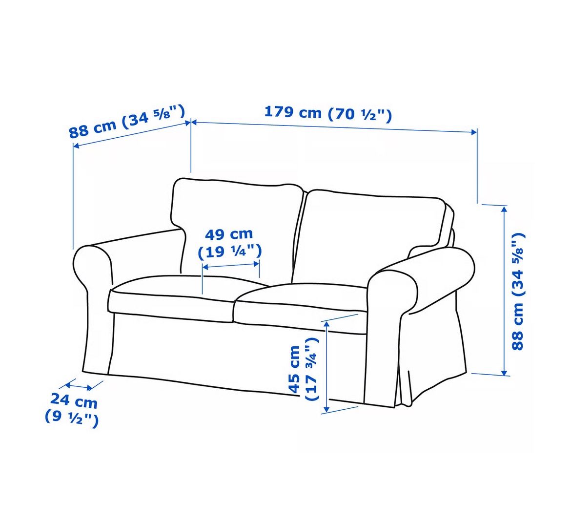 Tessuti: Sofa, 2-plätzig, weiss, von Ikea – Usato da Untervaz venduto da Aina21 2
