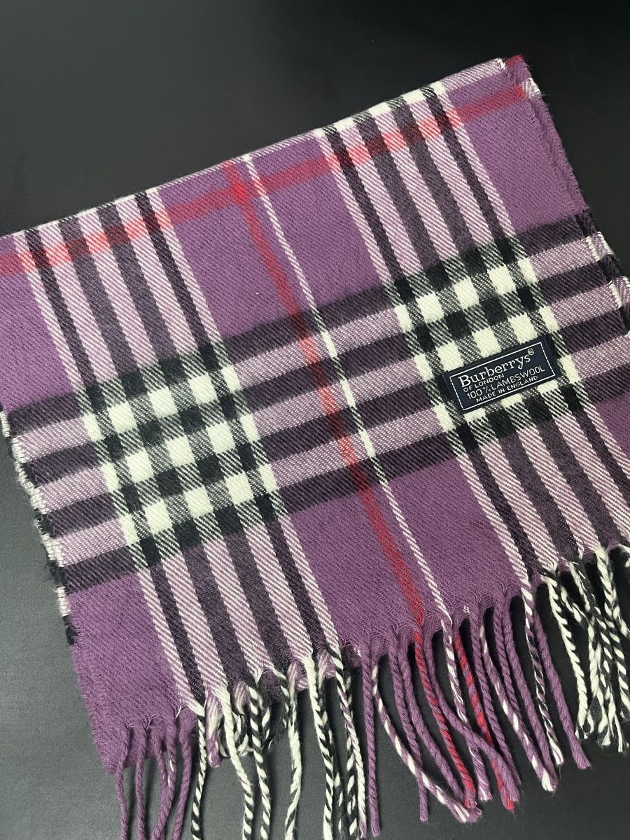Burberry Foulards, Tücher & Schals: Écharpe Burberry laine violet clair  – Neu (gemäss Beschreibung) aus Les Avanchets von lunedeneige.shop