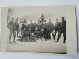 Historische Fotografie Soldaten Februar 1917 Ski R3