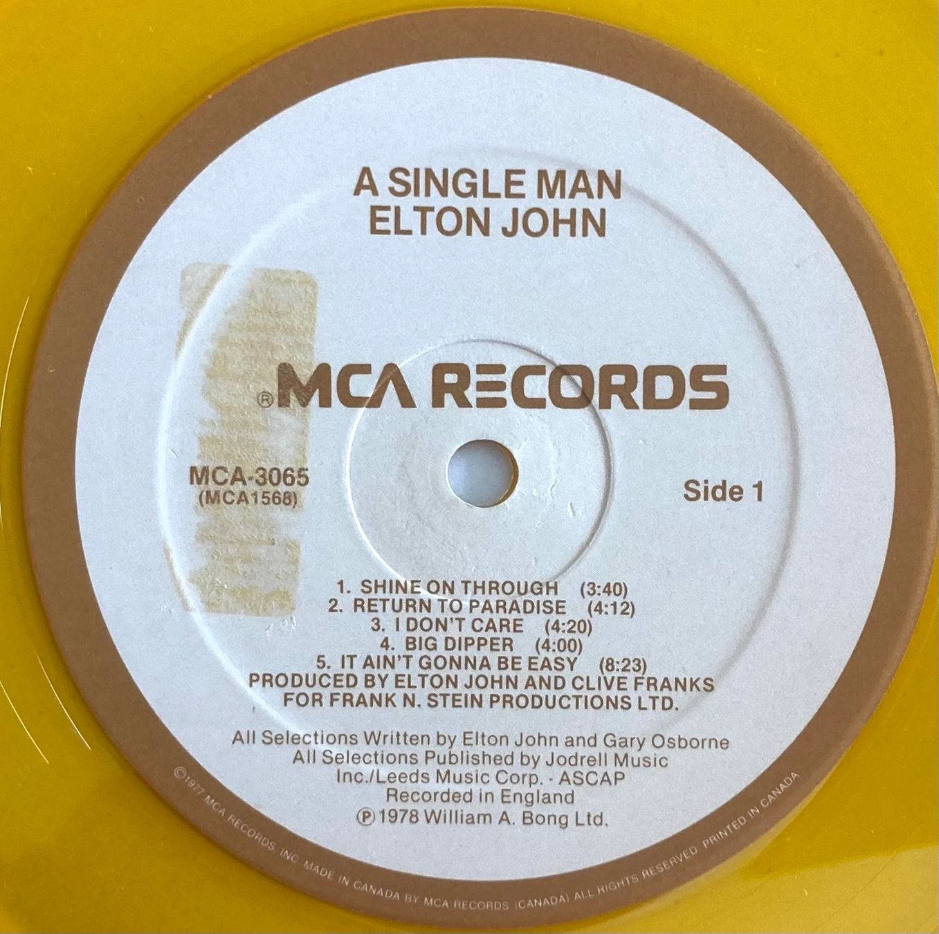 Dischi in vinile: ELTON JOHN - A SINGLE MAN – Usato da Poliez-Pittet venduto da Newtown-Records 4