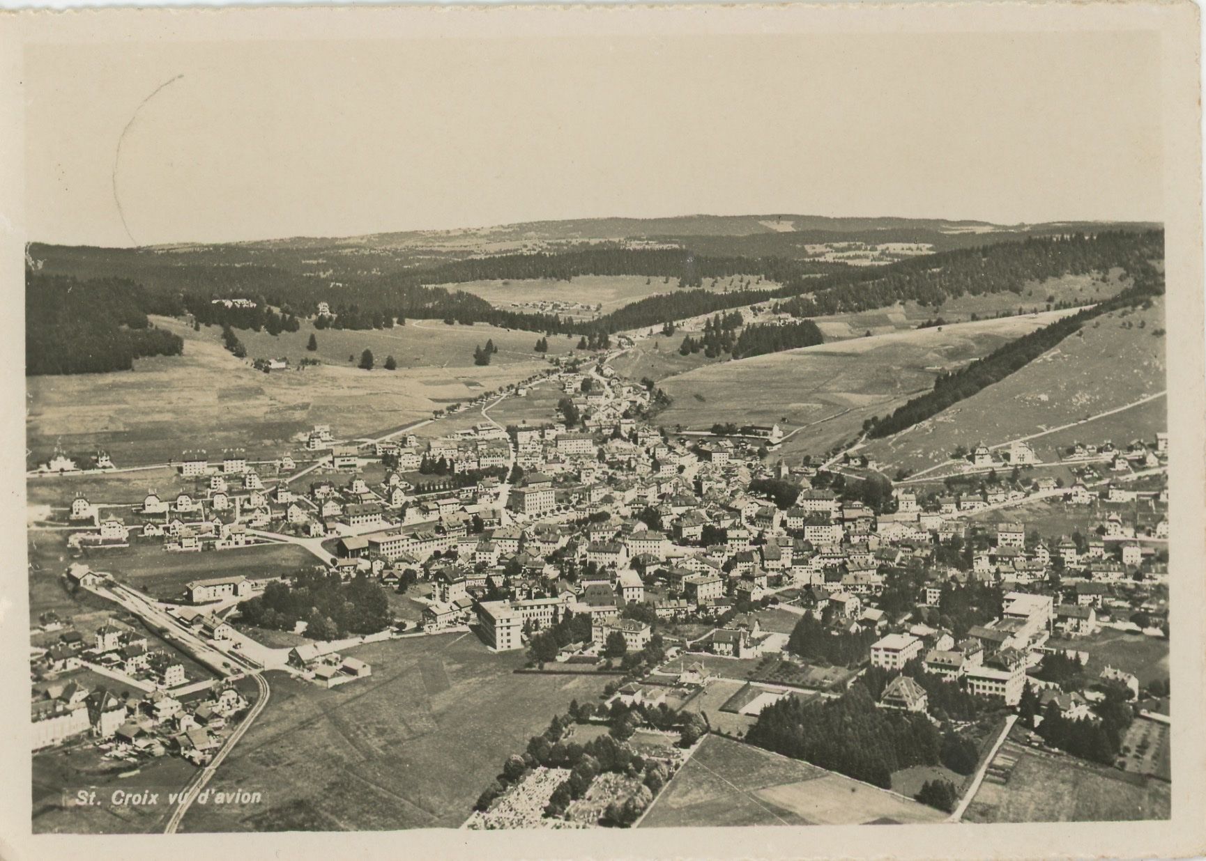Cartoline postali: St. Croix, vue d'avion – Usato da Crémines venduto da Falta