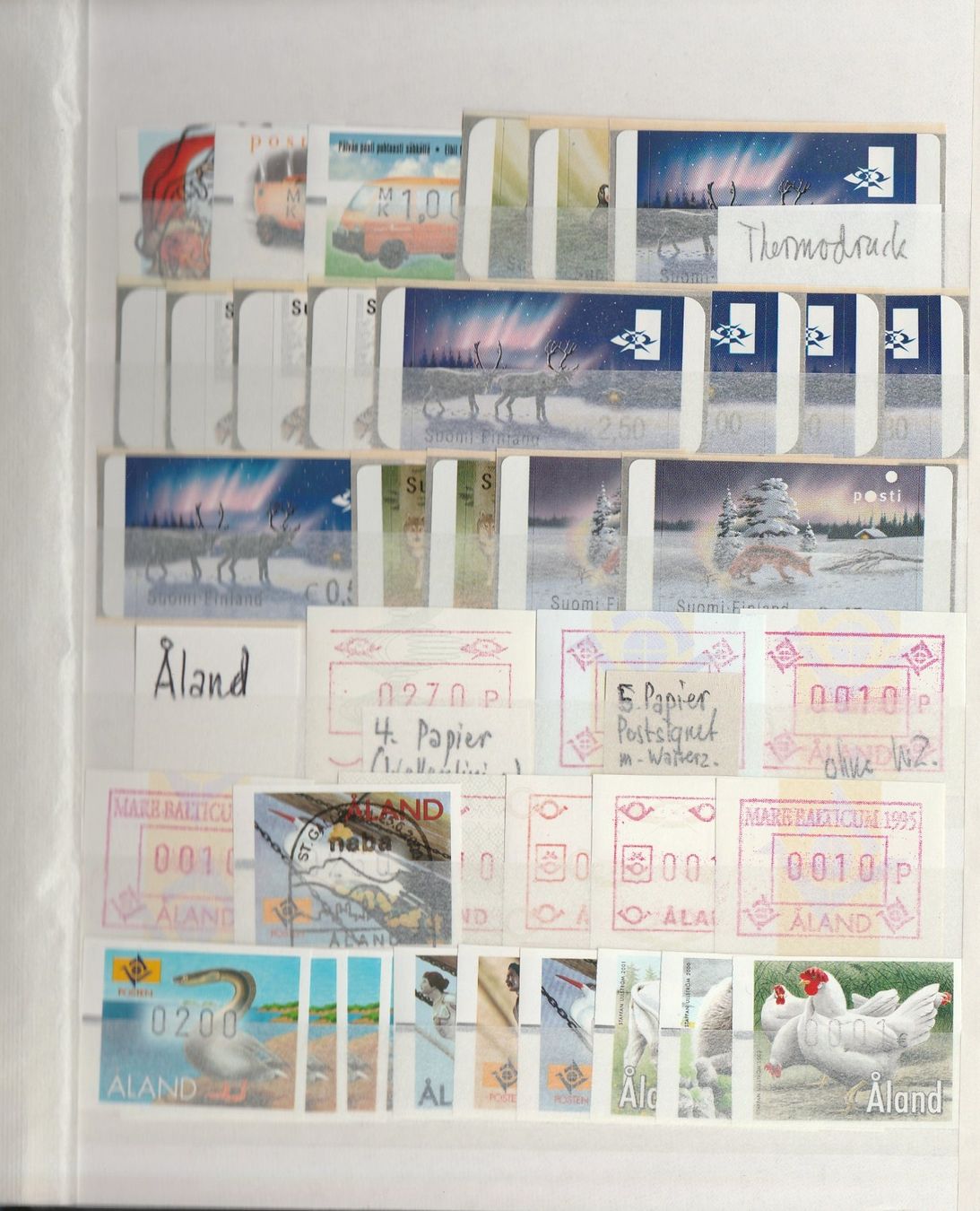 Alle Briefmarken: Automatenmarken von verschiedenen Ländern – Gebraucht aus Oberglatt ZH von Wiedmi6 3