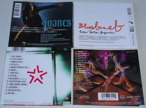 CD: 4CD's - Juanes, Blusbuef, Laith Al-Deen, René Dupré – Usato da Unterbäch venduto da hiliq 1