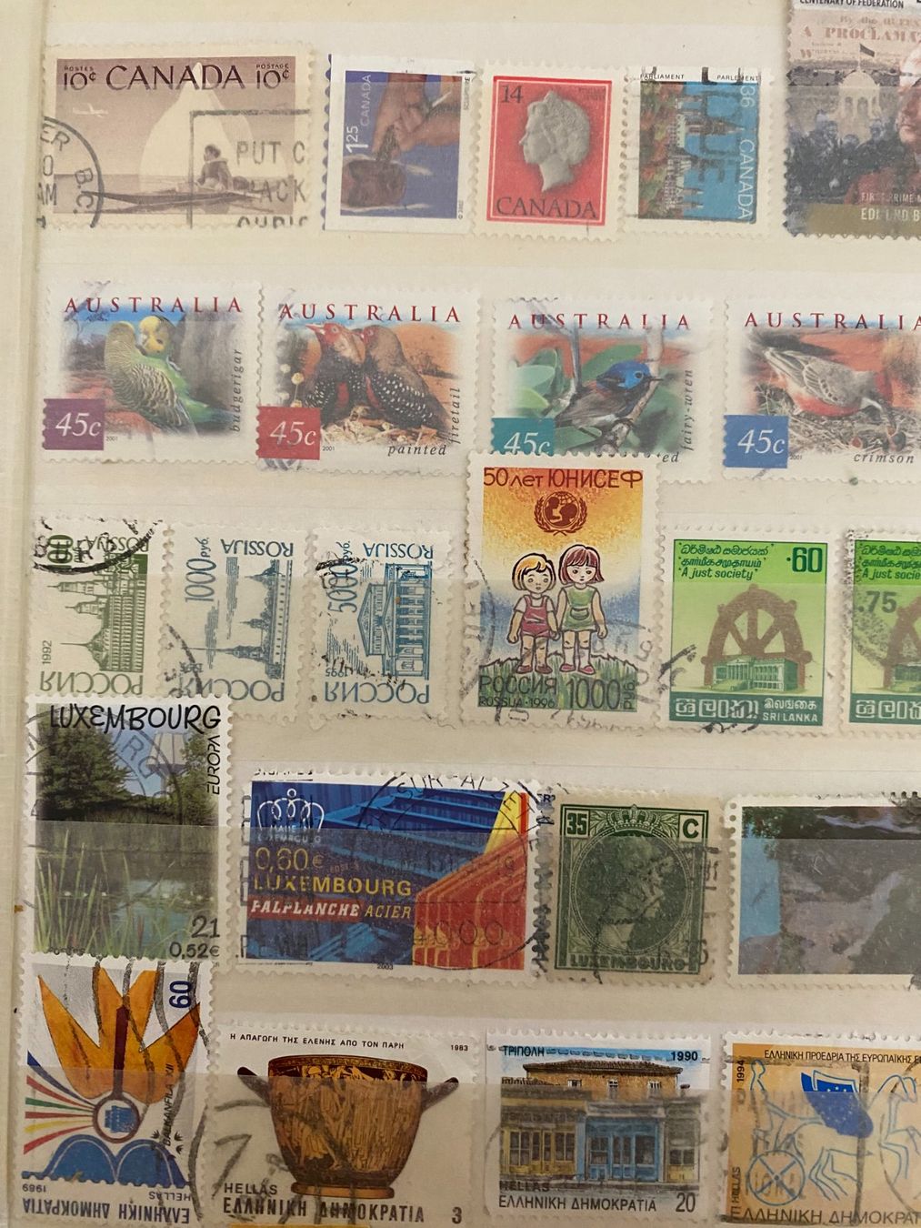 Tous les timbres: Briefmarken-Sammlung aus  Welt, – D'occasion à matten b. interlaken par jfran17 3