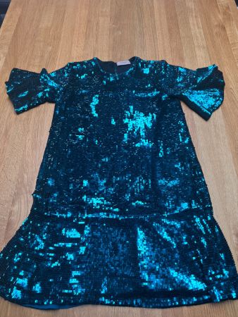 Twinset Paillettenkleid türkis Grösse M Festkleid Partykleid