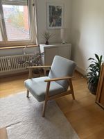 IKEA Sessel skandinavisches Design hellgrau/hellblau Holz