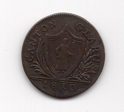 Alle Münzen: (1617) Glarus, 3 Schilling, 1810 – Gebraucht aus Rüthi (Rheintal) von erdnuessli1