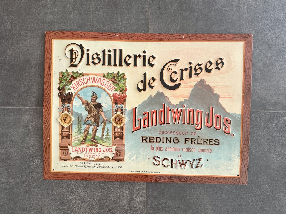 Insegne: Blechschild Landtwing, Jos Schwyz – Usato da Oberwil BL venduto da FASDINATION_11