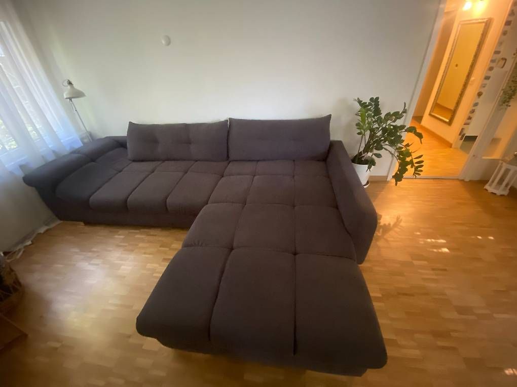 Divani: Ecksofa / Wohnlandschaft Anthrazit – Usato da Horgen venduto da homelyworld24 1