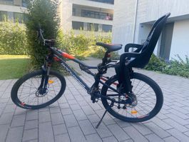 Rockrider ST 120 MTB mit Kindersitz