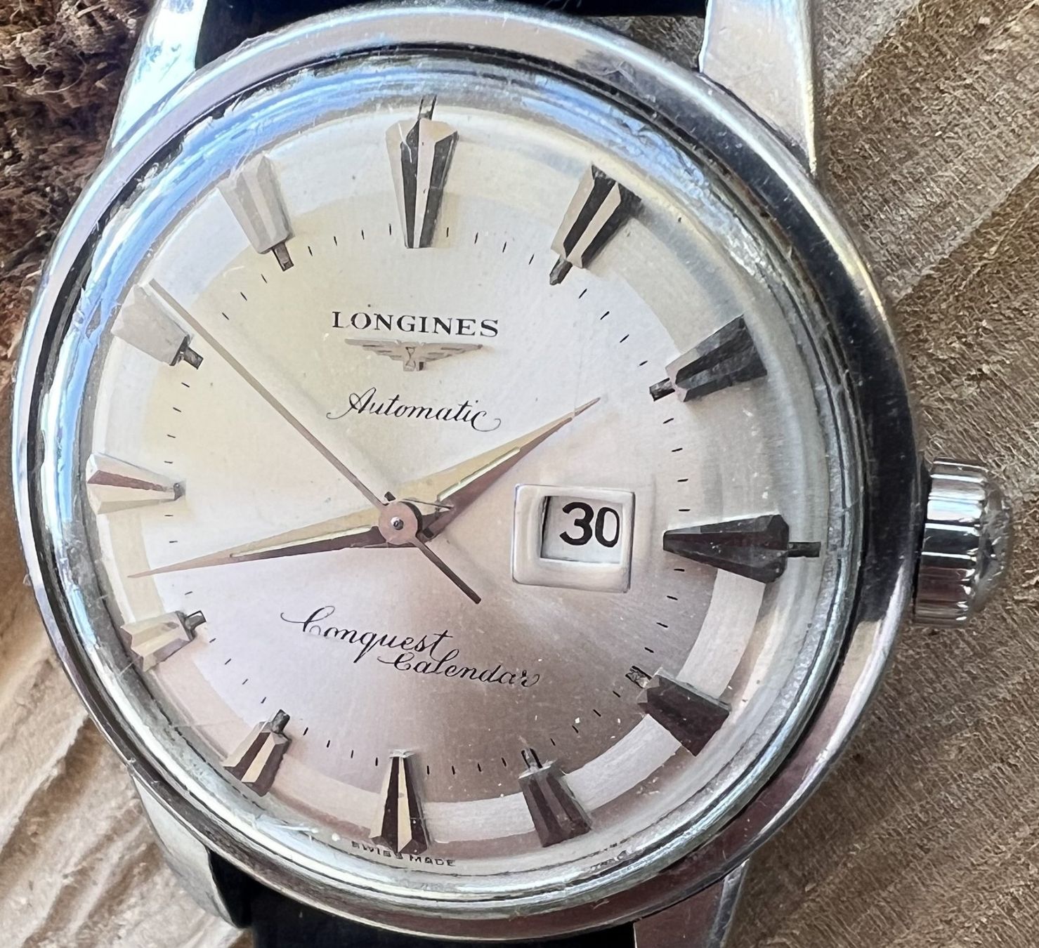Longines Orologi: Longines Conquest Calendar Automatic1956 Pie-Pan – Usato da Pratteln venduto da bas_7gds