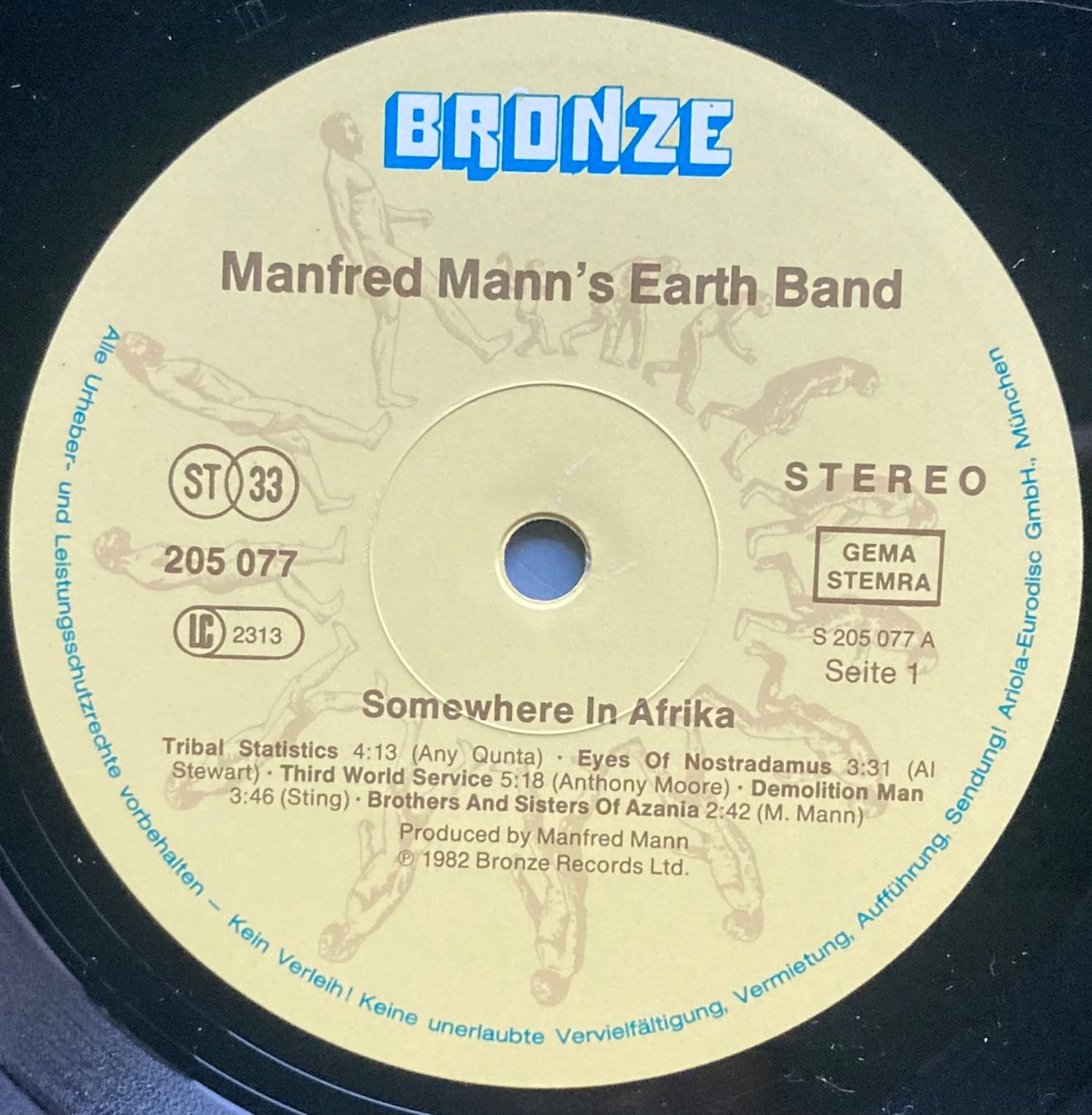 Dischi in vinile: MANFRED MANN'S EARTH BAND - SOMEHERE IN AFRIKA – Usato da Poliez-Pittet venduto da Newtown-Records 3