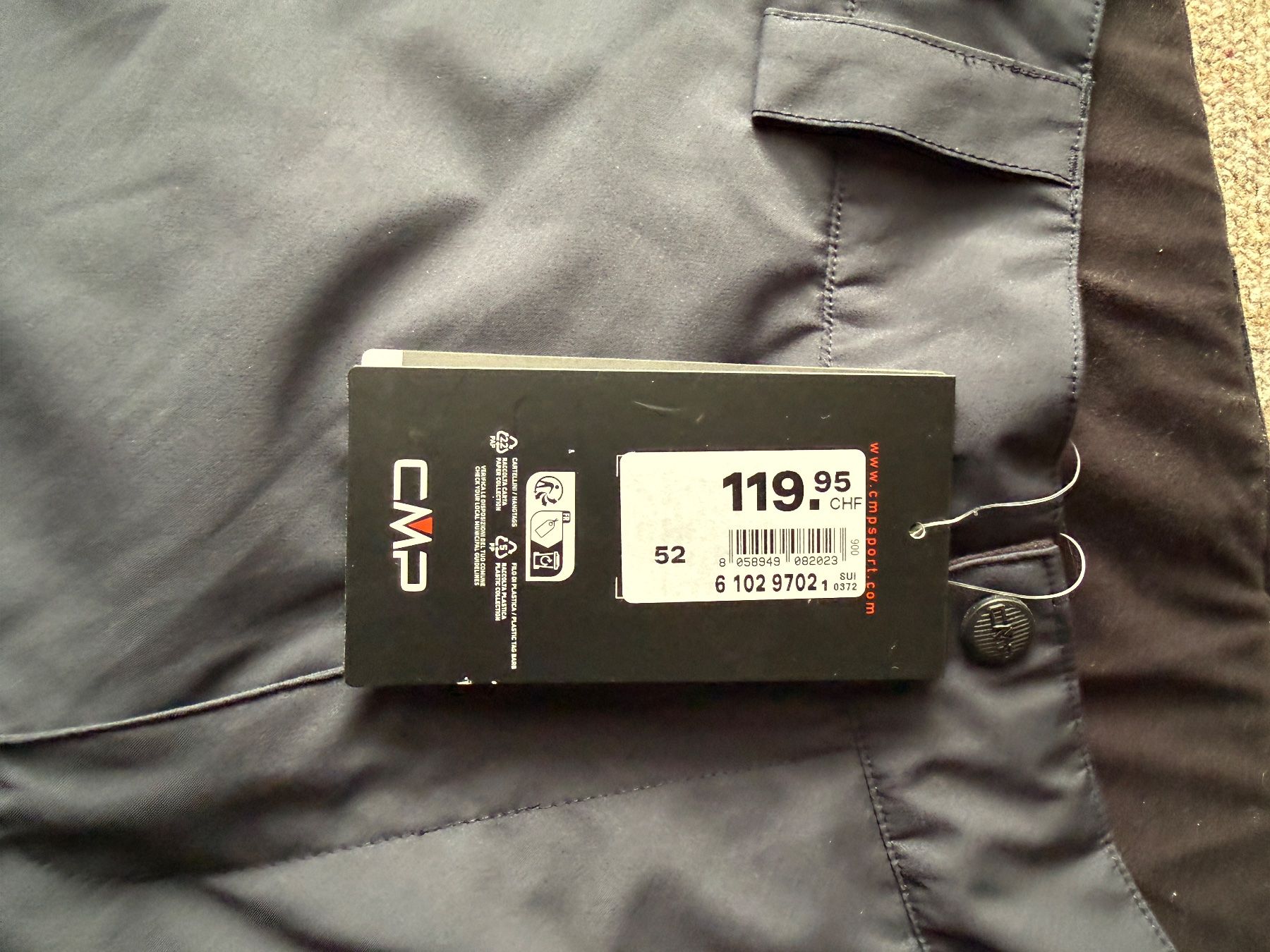 CMP Pantaloni: Neue CMP Ski Hose, waterproof, Herren, Gr. 52, anthrazit – Nuovo e nell'imballaggio originale da Thun venduto da dane_pao 8