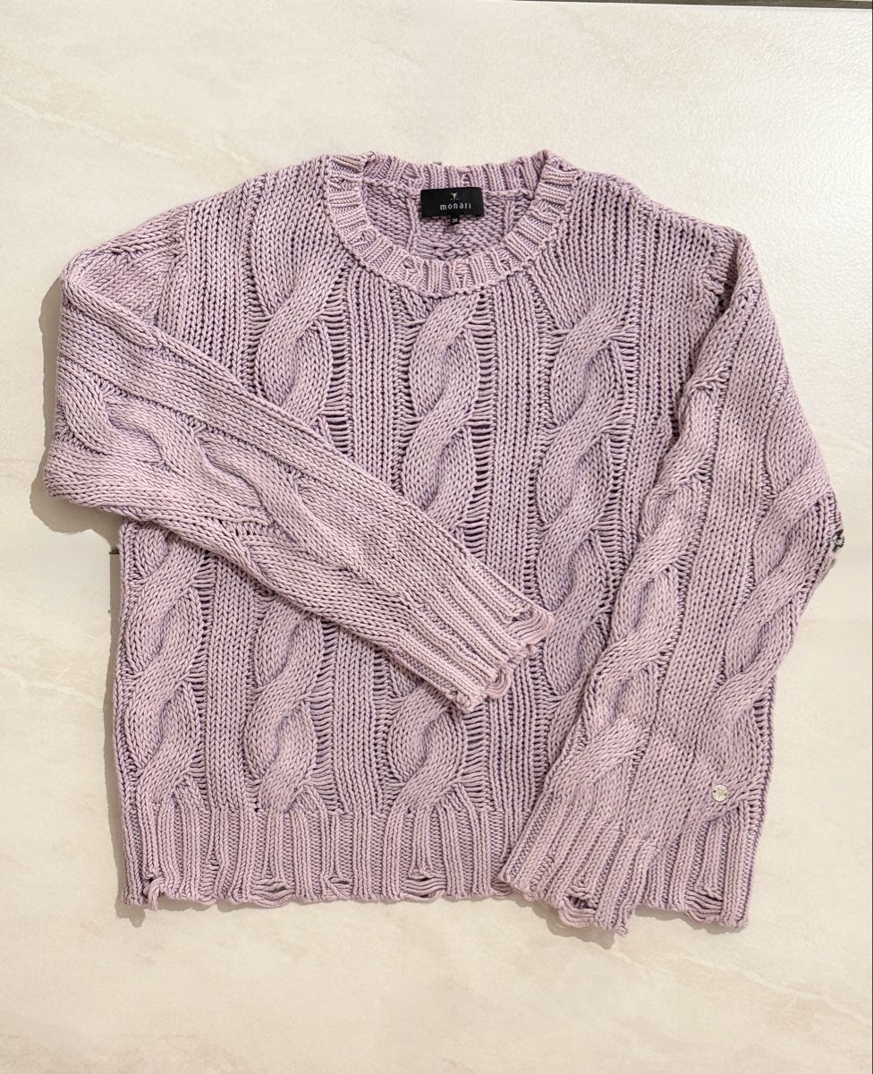 Monari Maglioni & Felpe: MONARI Pullover Vintage Wash mit Zopfmuster G.36 – Nuovo (secondo la descrizione) da Oberwil BL venduto da DANA_FOX 2