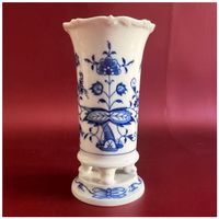 Meissen Porzellan Fussvase (Füsschenvase) - Zwiebelmuster