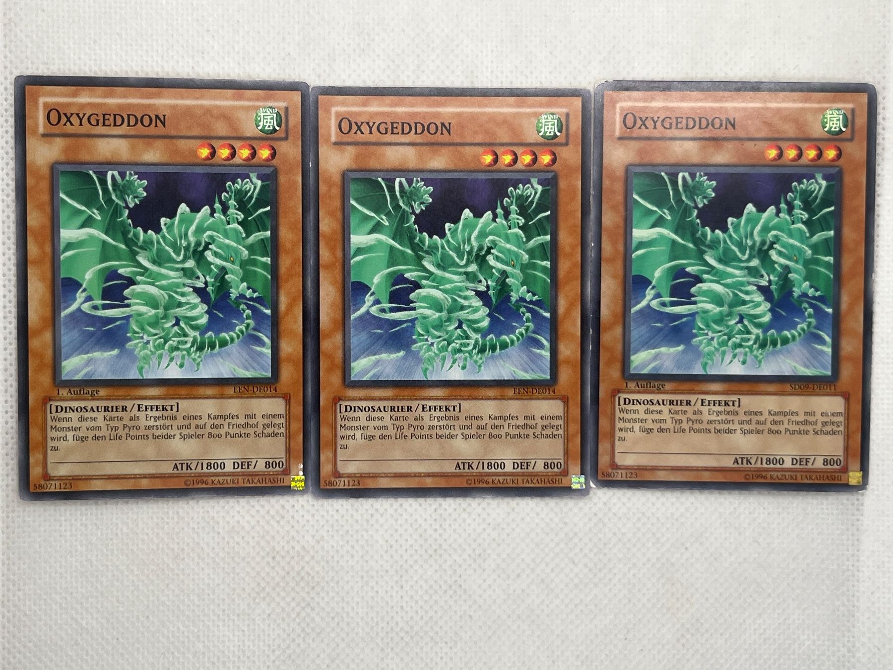 Yugioh Carte collezionabili: Yu-Gi-Oh! 3x Oxygeddon Karten – Usato da Hinterkappelen venduto da Kim1992