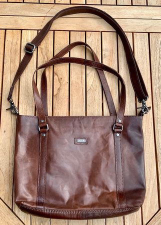 Tasche - braun - Kunstleder gebraucht, guter Zustand - 37x25