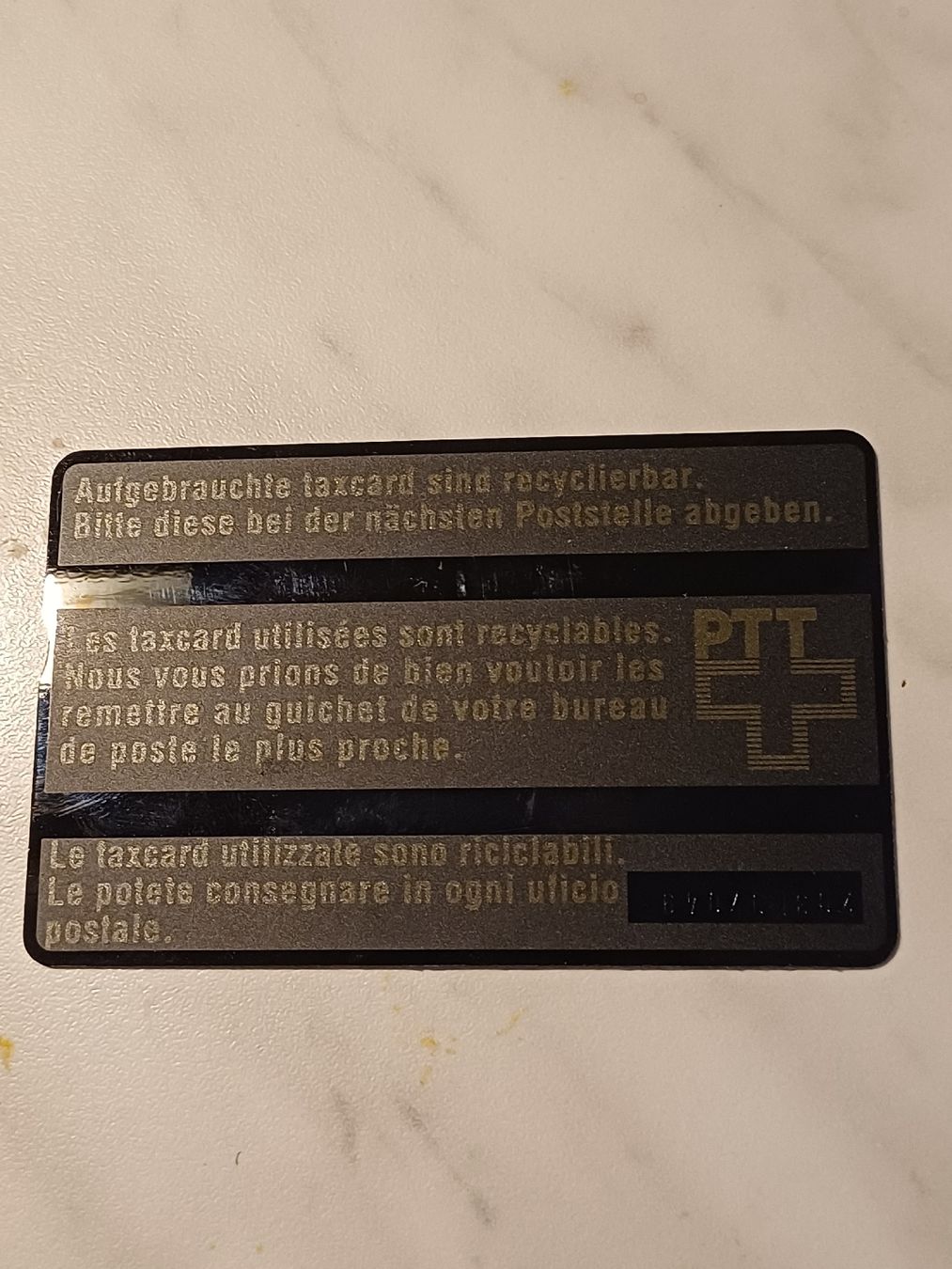 Swisscom Cartes de téléphone: Taxcard – D'occasion à Domat-ems par Gr8wood 1