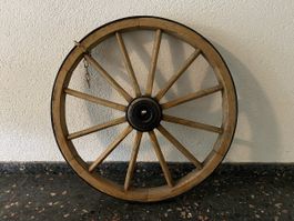 Altes Wagenrad, Deko-Rad, Vintage, Holz, Durchmesser ca.70cm