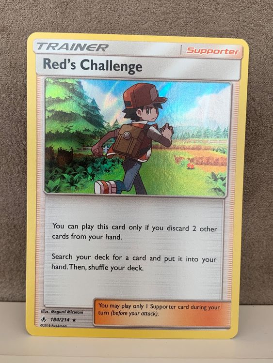 Red's Challenge Holo Rare ENG Unbroken Bonds Pokemon 184/214 Kaufen auf Ricardo
