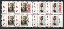 2016, Sondermarken 100 Jahre Dada, Viererblöcke **