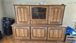 Anrichte mit Aufsatz Holz massiv antiker Stil gebraucht