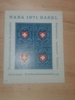 Briefmarkenblock NABA 1971, Basel gestempelt Ausgabetag