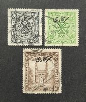 Hyderabad - Indien 1934-47, Ovpt. gestempelte