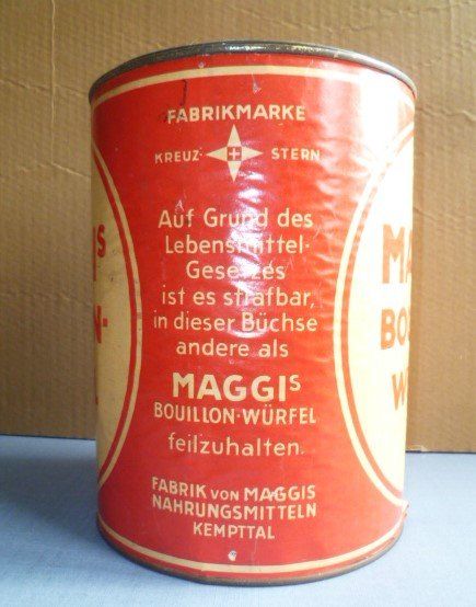 Contenitori & Simili: Blechdose MAGGI'S BOUILLON WÜRFEL 23 cm hoch – Usato da Effretikon venduto da Heimstudio 2