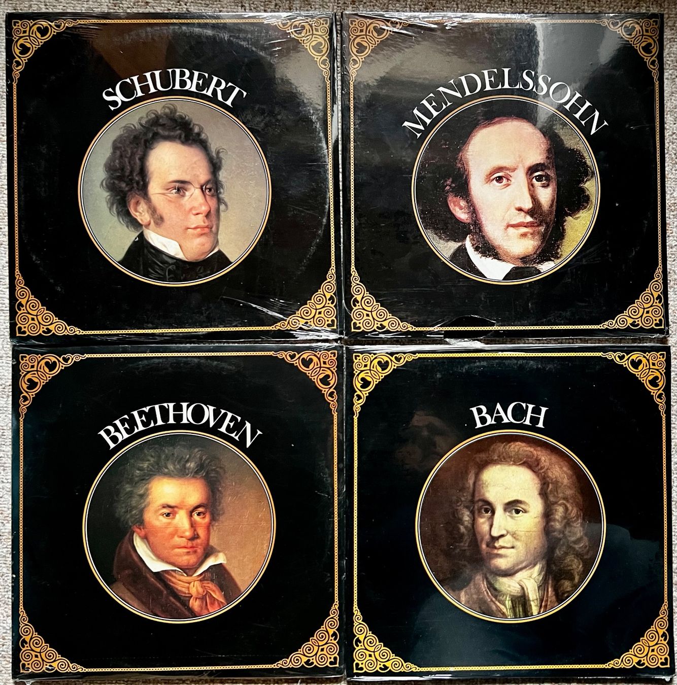 Dischi in vinile: 7 LPs NEU & ORGV. Les Grands Compositeurs     BACH BEETHOVEN – Nuovo e nell'imballaggio originale da Unterseen venduto da vinylmore