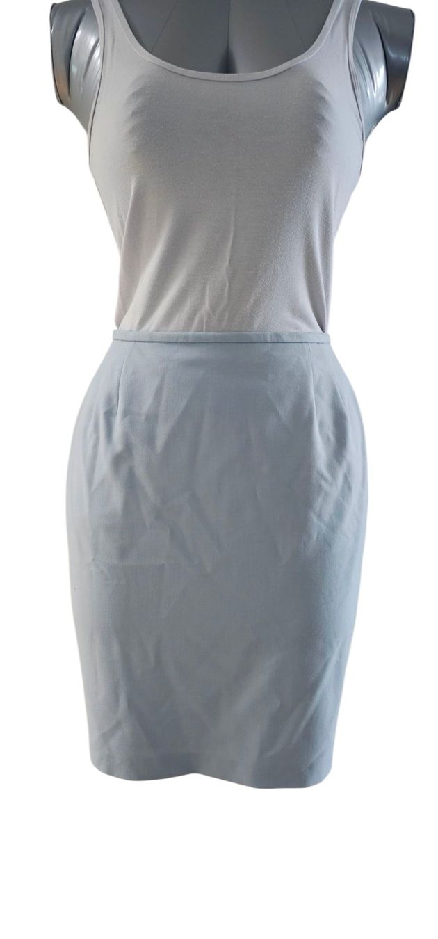 Gonne: Schicker Vintage Bleistiftrock Gr. 38 Hellblau – Nuovo (secondo la descrizione) da Langenthal venduto da SecondChanceShop