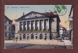 NEUCHÂTEL - Hôtel de Ville - 1913
