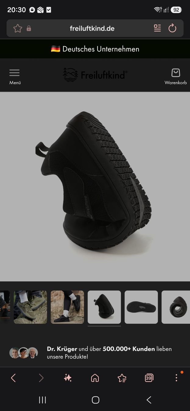 Damenschuhe: Barfussschuh Freiluftkind Gr. 39 – Gebraucht aus Balterswil von and_72wd 9