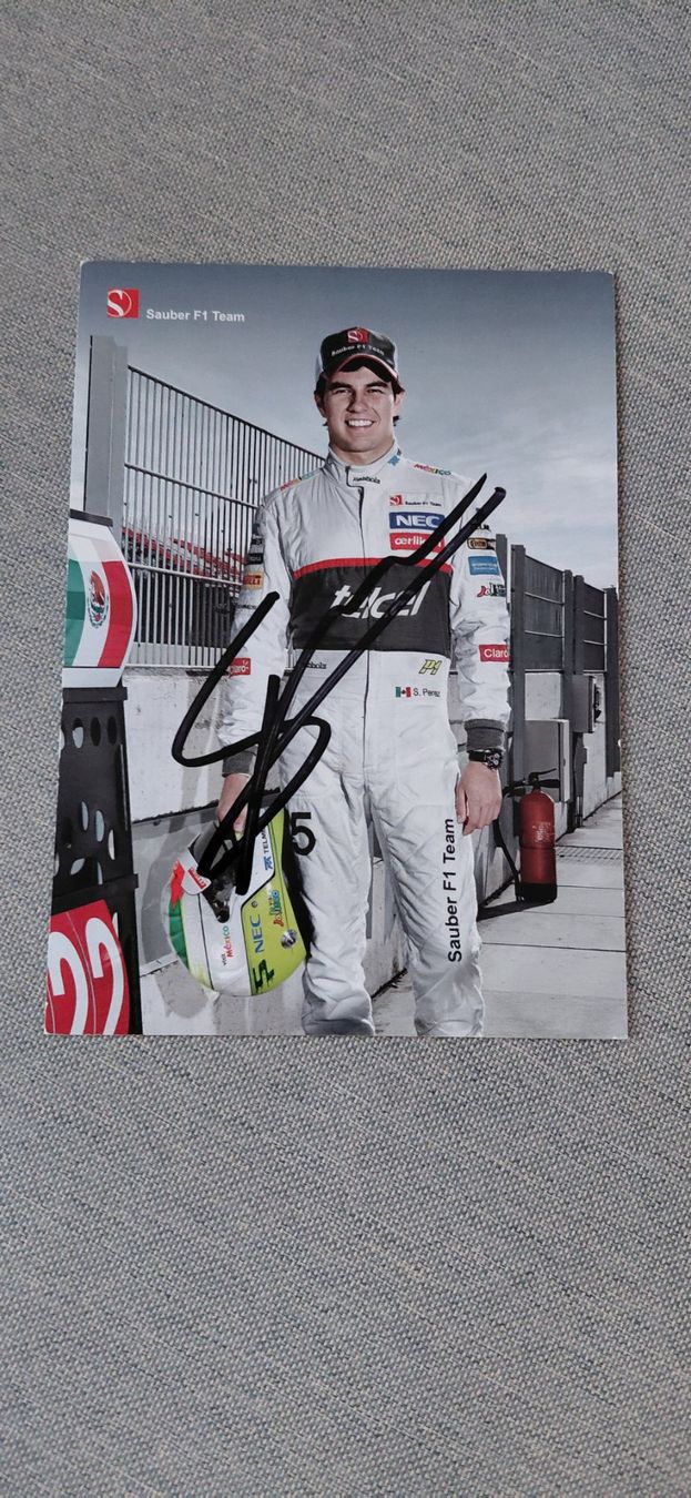 Autographes: Autogrammkarte Sergio Perez – D'occasion à Schmerikon par Olympia04