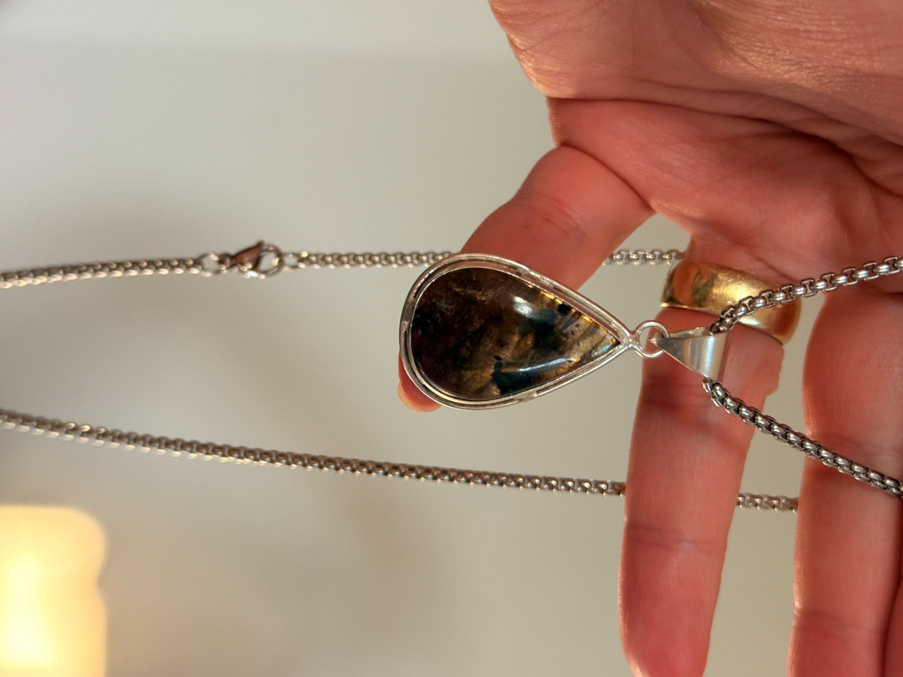 Catenine: Collier Labradorite - Élégant et unique – Nuovo e nell'imballaggio originale da Genève venduto da AGBERG 8