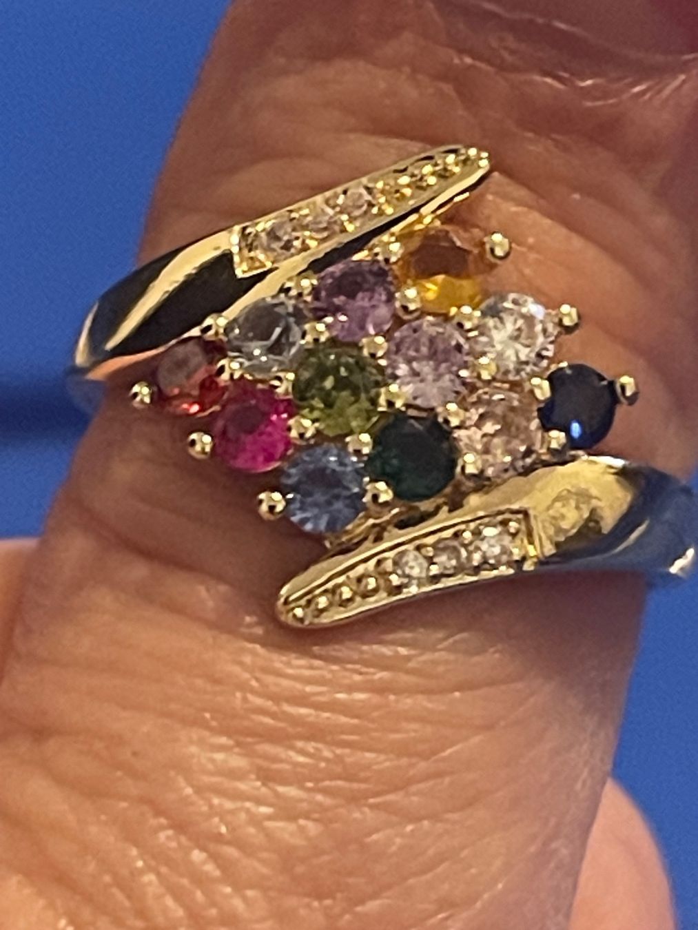 Anelli: Bague vintage 59 plaquée  amethyste/grenat/quartz/cornalin – Nuovo (secondo la descrizione) da Kloten venduto da Vermicelles 4