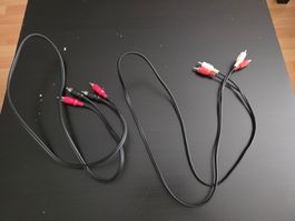 2x Audiokabel (Chinch) à 1m Länge